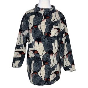 Vintage Little big horn shirt company penguin fleece sweater